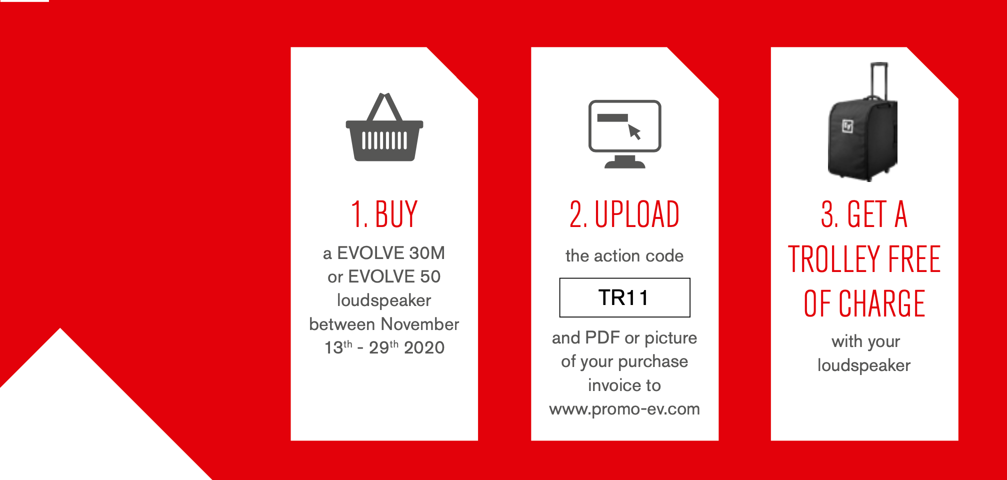 Get a Free Trolley with the Electro-Voice Evolve Series!